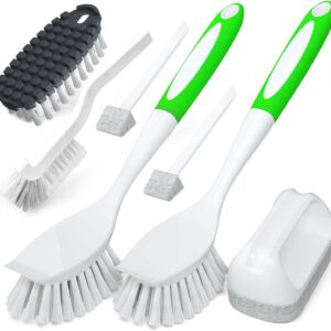 Holikme 5Pack Kitchen Cleaning Brush, Green