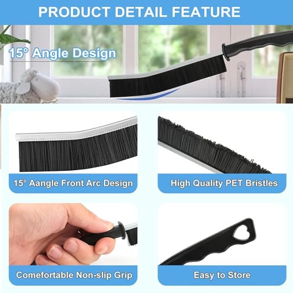 11Pcs Crevice Cleaning Brush Set, Hard Bristle Cleaning Supplies for Kitchen, Bathroom, Corner, Grout, Sink, Cup, Teapot, Bottle, Blender - Image 2