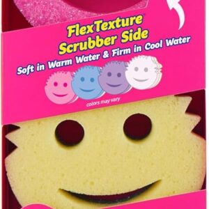 Scrub Daddy Scrub Mommy Sponges - Dish Scrubber + Non-Scratch Cleaning Sponges Kitchen, Bathroom + Multi-Surface Safe - Dual-Sided Dish Sponges for Scrubbing - Online Exclusive (3 Count)