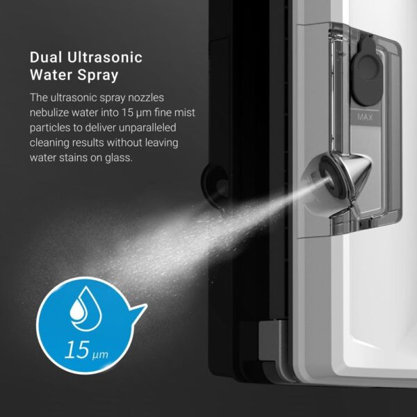 HOBOT S7 Pro Dual Mop Polish Hand Wiping Tec Window Cleaning Robot, 15nm Dual Ultrasonic Spray, 4800Pa Suction, App & Remote Control | for... - Image 4