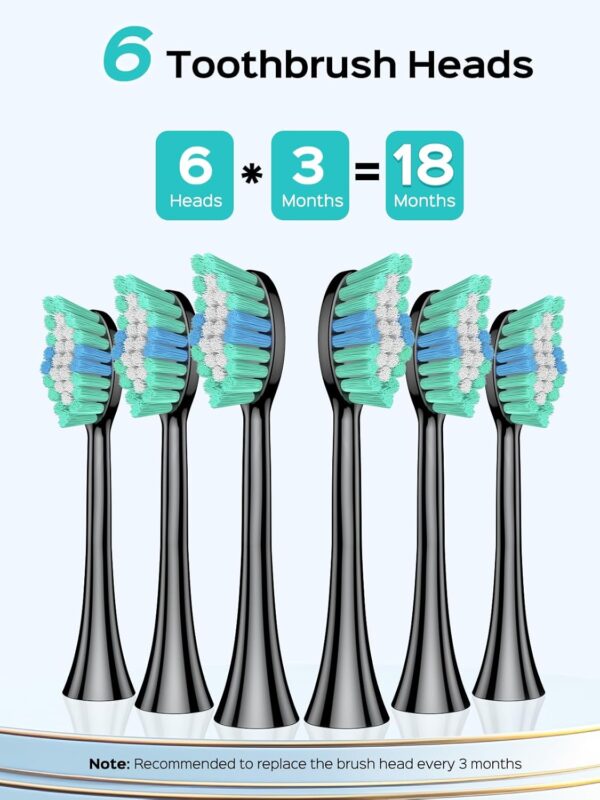 COSLUS Electric Toothbrush for Adults and Teen: Wireless Rechargeable Tooth Brush - Image 8