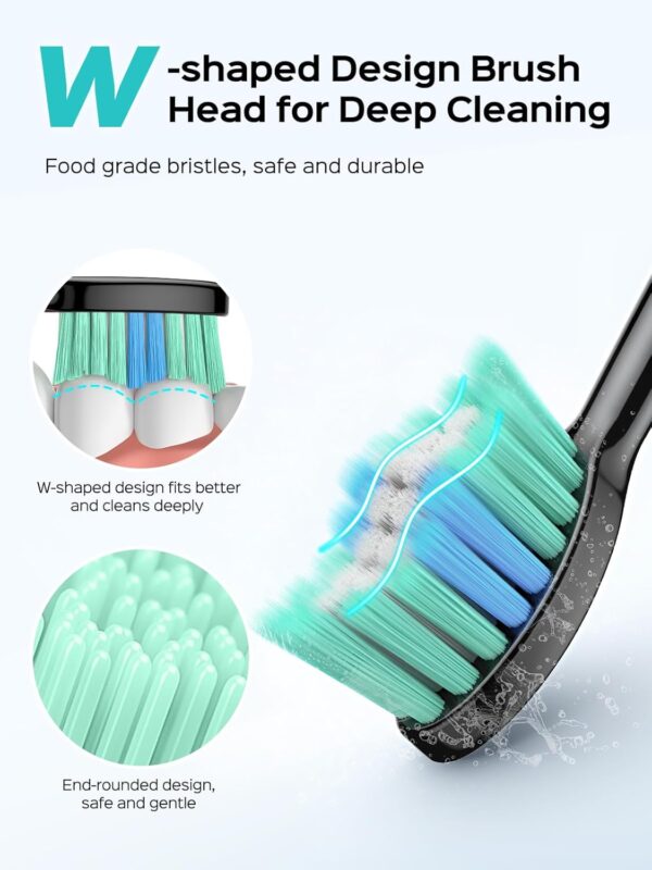 COSLUS Electric Toothbrush for Adults and Teen: Wireless Rechargeable Tooth Brush - Image 3